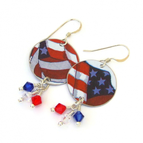 stars and stripes patriotic flag jewelry