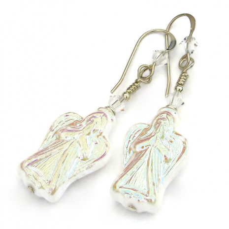 angel jewelry handmade gift earrings for women