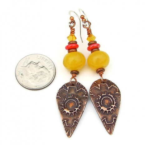 autumn fall flower jewelry gift for her