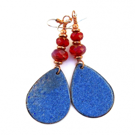 back side of christmas deer earrings
