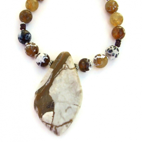 back side of druzy agate pendant