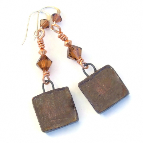 back side of live love bark dog lover earrings paw prints