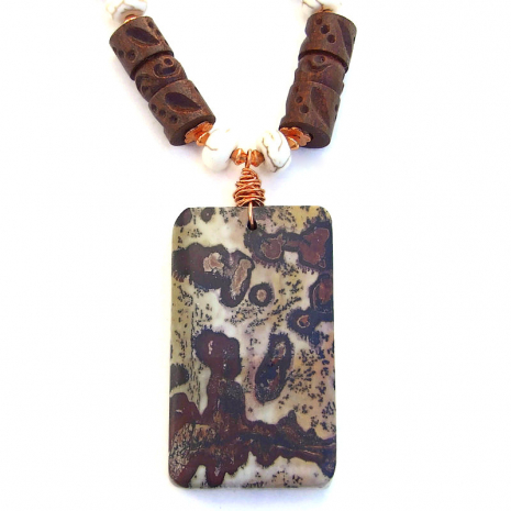 backside of jasper pendant