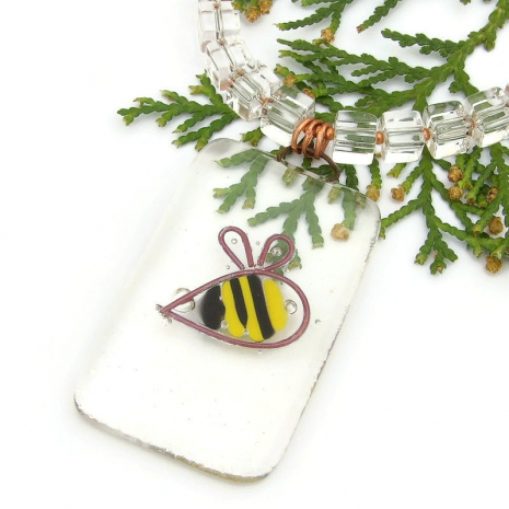 bee bumblebee jewelry handmade gift for women