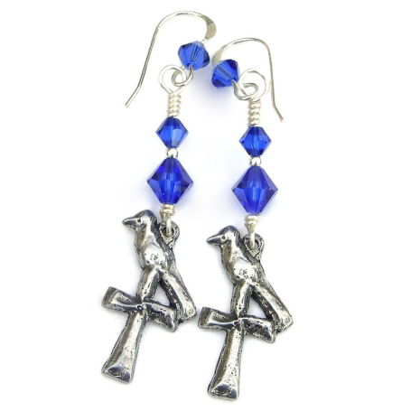 bird cross jewelry handmade gift for women
