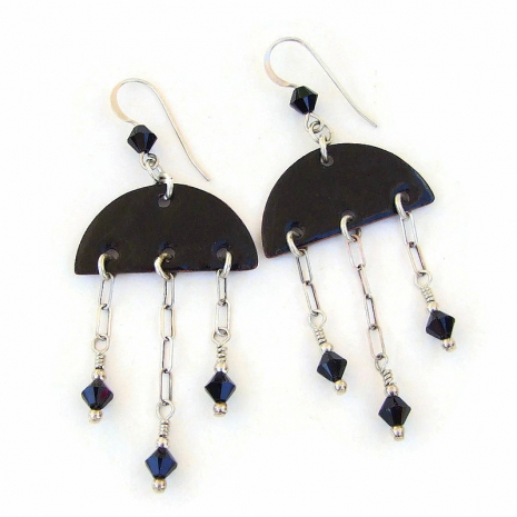 black enamel back side of paw print charms