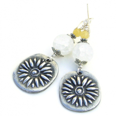 boho flower daisy jewelry handmade gift for women