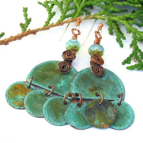 boho gypsy dangle earrings gift for her