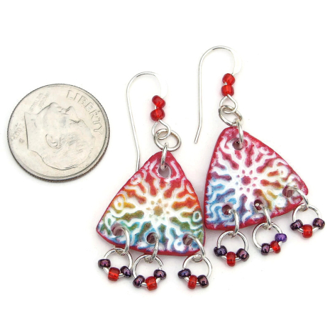 boho lightweight handmade sun burst jewelry colorful gift for her