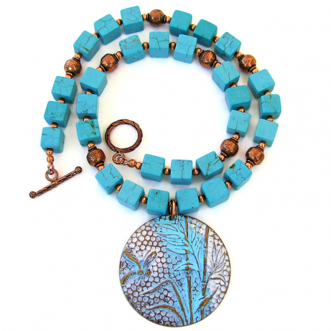 brass dragonfly bamboo pendant jewelry gift for women