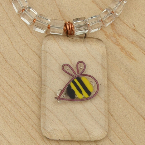 bumblebee bee pendant jewelry handmade gift for women