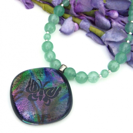 butterfly and gemstone handmade jewelry