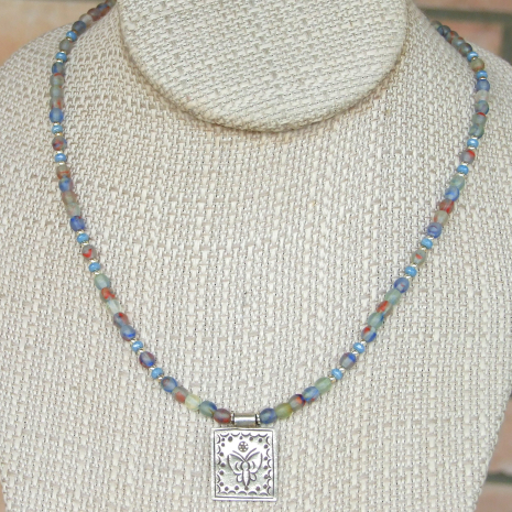 butterfly pendant jewelry handmade gift for women