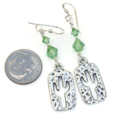 cactus handmade jewelry saguaro gift for her