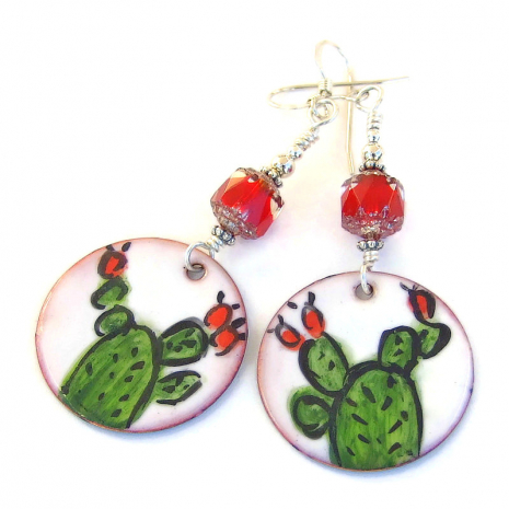 cactus jewelry handmade gift for women