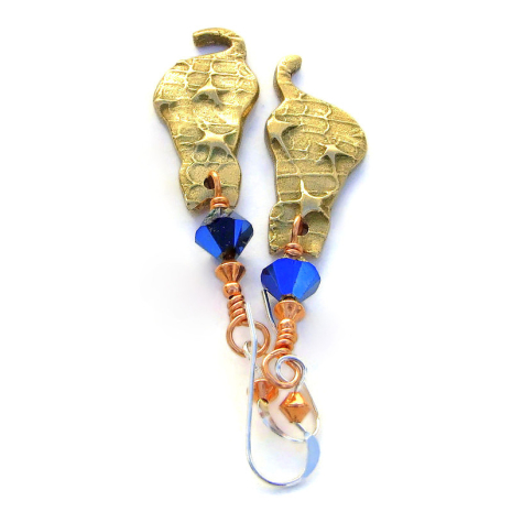 cat lover jewelry stars handmade bronze swarovski crystals