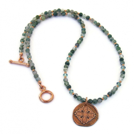 celtic cross pendant jewelry gift for women