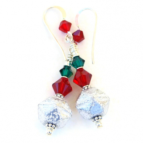 christmas holiday earrings gift for women