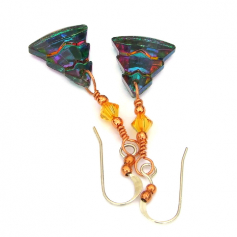 christmas jewelry crystal trees