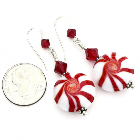 christmas peppermint candy handmade jewelry