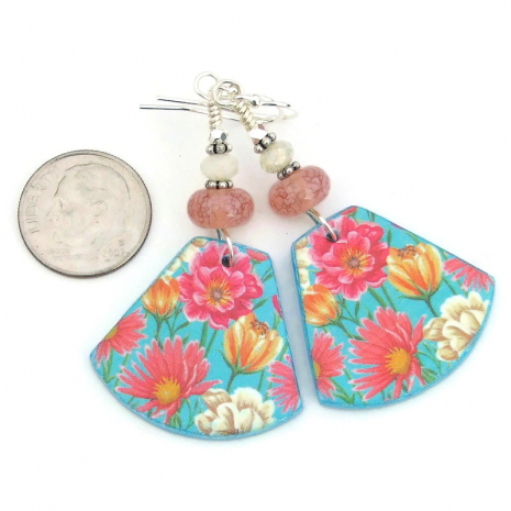 colorful handmade flower jewelry lightweight floral gift for her