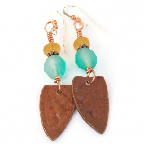 copper back side of butterfly wing charms