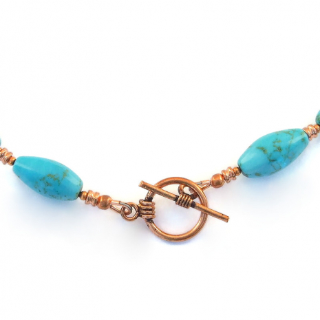 copper toggle clasp set