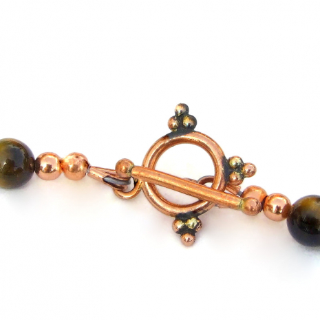 copper toggle clasp set