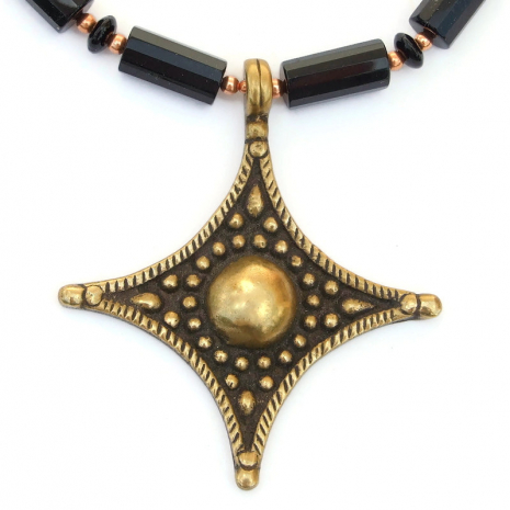 cross gemstones handmade jewelry gift for her