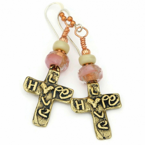 cross jewelry handmade gift for women