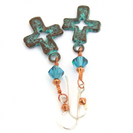 cross jewelry mykonos swarovski crystals
