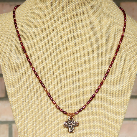 cross star pendant necklace gift for women