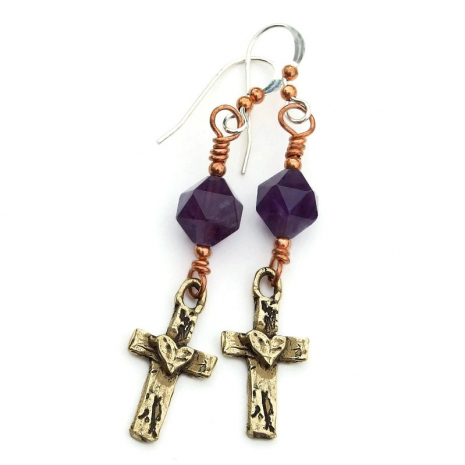 crosses and hearts jewelry gift for women
