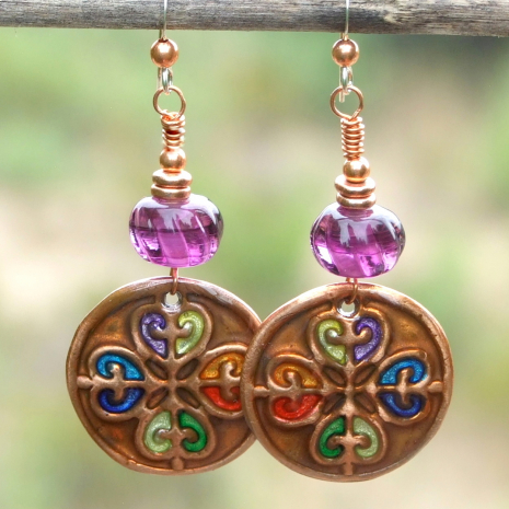 crosses hearts earrings gift for women
