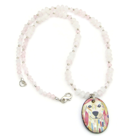 dog handmade necklace gift for her