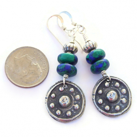 eightfold path jewelry symbolic buddhist earrings gift for her