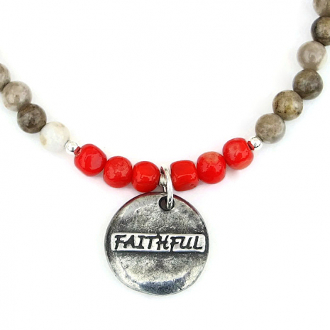 faithful dog rescue necklace