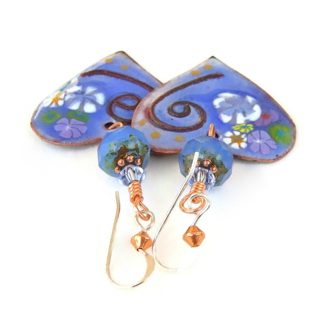 floral spirals heart jewelry valentines day gift
