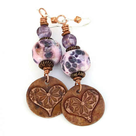 heart earrings