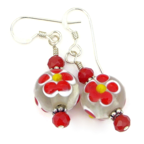 flower jewelry handmade gift for women