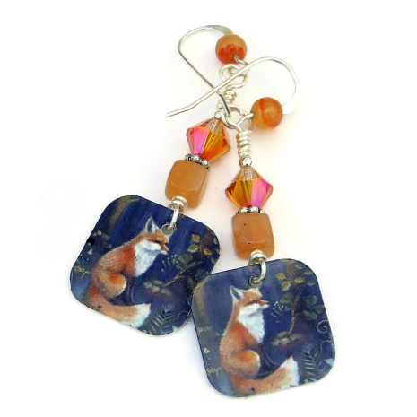 fox jewelry handmade gift for women