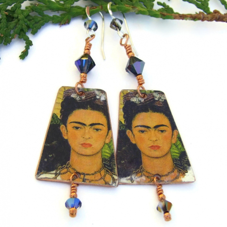 frida kahlo earrings gift for women
