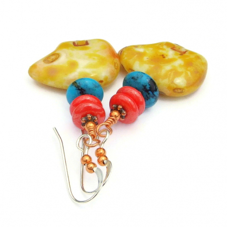 glass zuni bear jewelry handmade