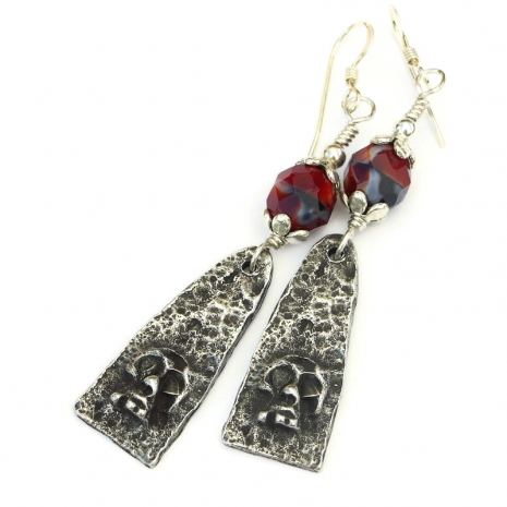 goth skull jewelry gift for women