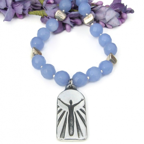 gratefulness gratitude thankfulness necklace handmade spiritual jewelry gift