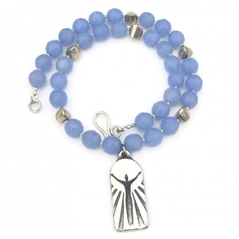 gratitude grateful woman pendant jewelry handmade spiritual gift for women