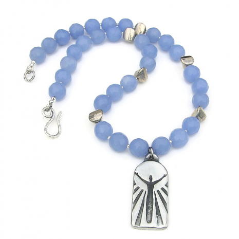 gratitude grateful woman pendant necklace handmade gift for women