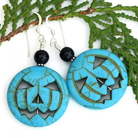 halloween jack o lantern jewelry handmade gift for women