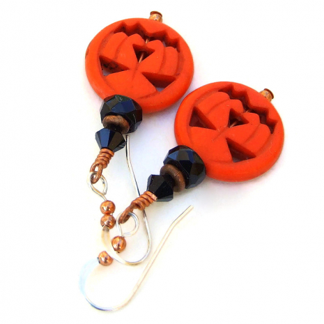 halloween pumpkin jewelry gift for women
