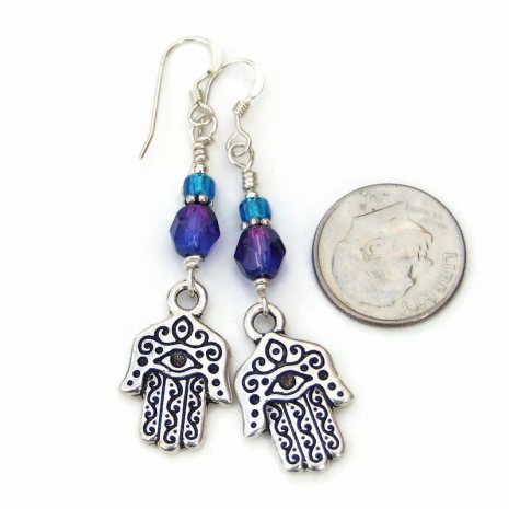 hamsa hand protection handmade jewelry gift for her